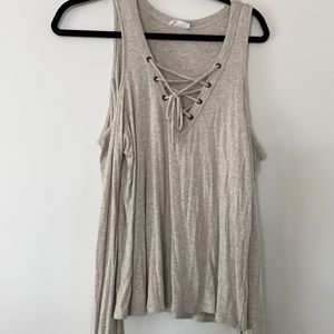 Full Tilt (Tilly’s) Cold Shoulder Top w/ Laceup(L)